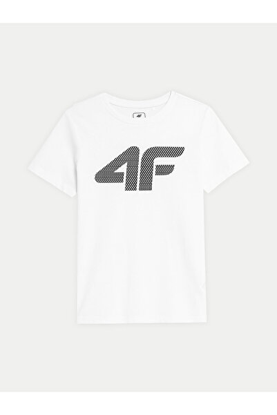 4F Μπλούζα για αγόρια 4FJWSS24TTSHM1115 Λευκό