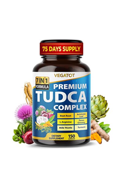 VEGATOT تركيبة دعم TUDCA مع جذر البنجر والكركم وحليب الشوك - 90 كبسولة - الولايات المتحدة الأمريكية