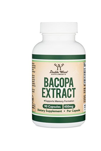Double Wood Supplements كبسولات باكوبا مونيري ٤٥٠ ملغ، ٩٠ كبسولة للدماغ والتر...