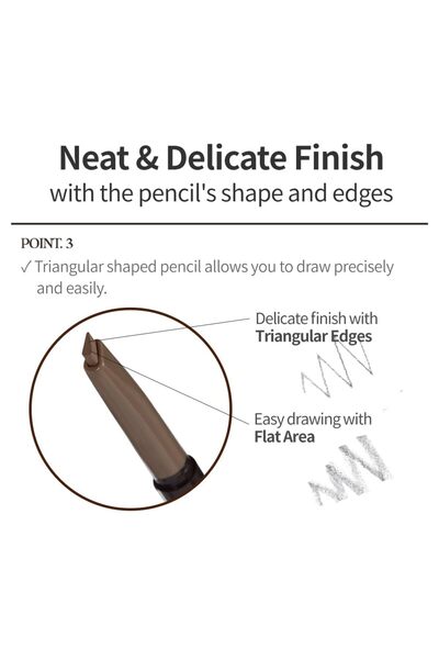 ETUDE Drawing Eye Brow #2 Grey Brown | Long Lasting Pencil for Soft Natural Look