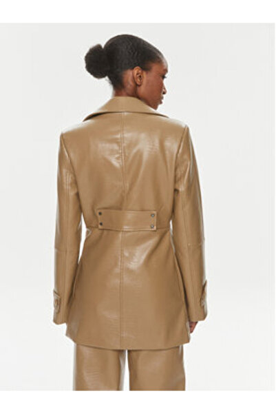 ROTATE Γυναικείο παλτό ελαφρύ εφαρμογής 1121422512 Καφέ