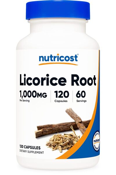 Nutricost Licorice Root 500mg, 120 Capsules - Non-GMO, Gluten Free