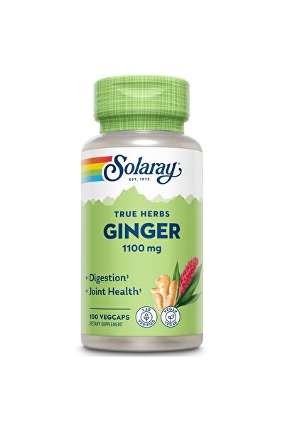 Solaray Ginger Root 1100mg for Digestion, Joint & Stomach Support | 100 VegCaps