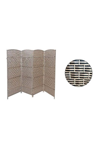 BYT ALRWASM FOR TRADE Room Divider Partition Foldable 4 Panels Dark Brown