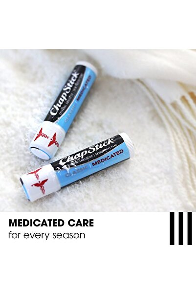 ChapStick Classic Medicated Lip Balm, 2 Sticks, 0.15 oz Each