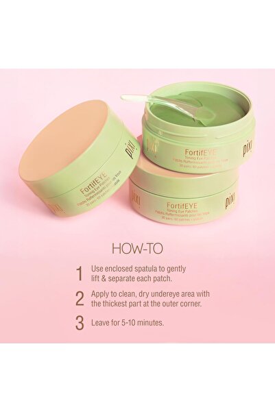 pixi FortifEYE Firming Hydrogel Under Eye Patches for Puffy Eyes - 30 Pairs