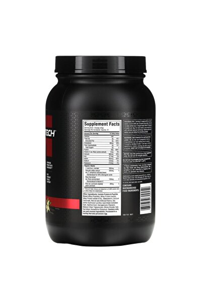 MUSCLETECH Nitro-Tech Ripped Whey Protein Isolate, French Vanilla Bean, 2 lbs