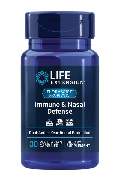 Life Extension FLORASSIST Immune & Nasal Defense, L. rhamnosus CRL1505, 30 Capsules