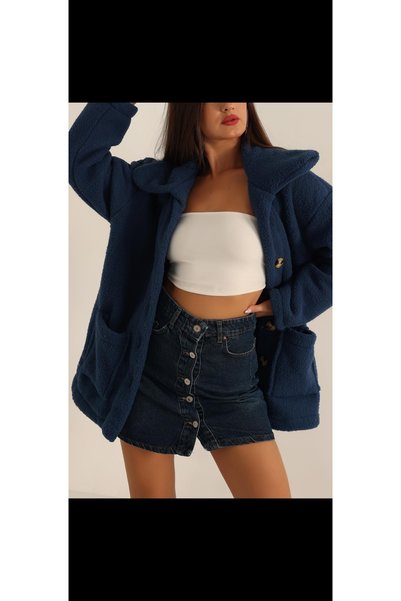 Modayazar Plush Coat Cardigan