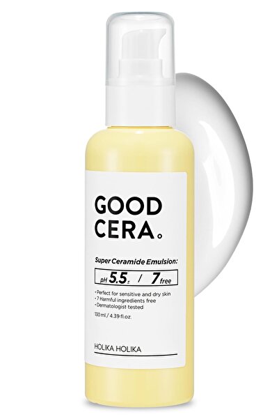 Holika Holika Good Cera Super Ceramide Emulsion | Daily Face Moisturizer for Dry Skin (4.39 Fl. Oz.)