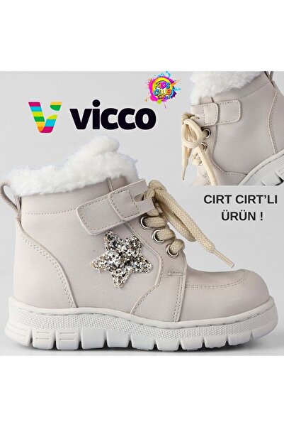 Vicco Punto Kürklü Ortopedik Çocuk Bot BEJ