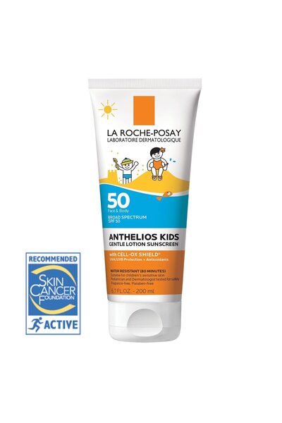 La Roche Posay Anthelios Kids Gentle Lotion Sunscreen SPF 50, Broad Spectrum, Octinoxate & Oxybenzone-Free