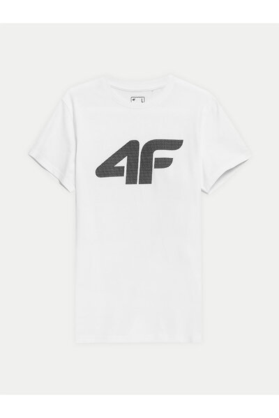 4F Ανδρικό T-Shirt 4FWSS24TTSHM1155 Λευκό