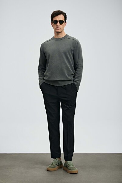 Lufian 112190329 Simon Smart Men's Chino Pants Slim Fit Men's Trousers Black