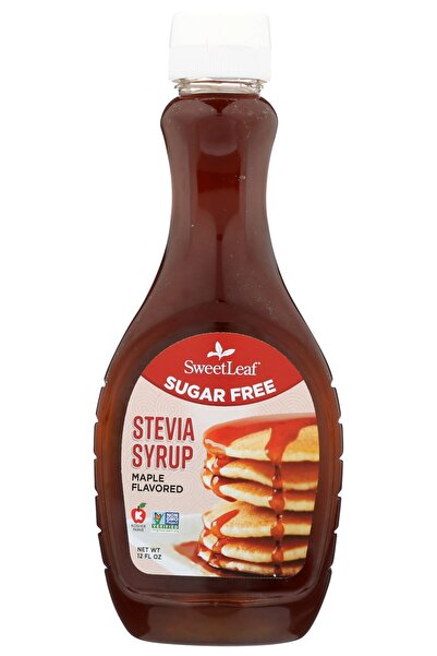 SweetLeaf شراب القيقب الخالي من السكر مع ستيفيا وفاكهة الراهب - 12 أونصة سائلة