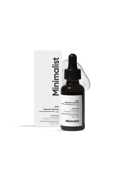 Minimalist Hair Density Serum 18% with Procapil, Capixyl & Redensyl for Hair ...