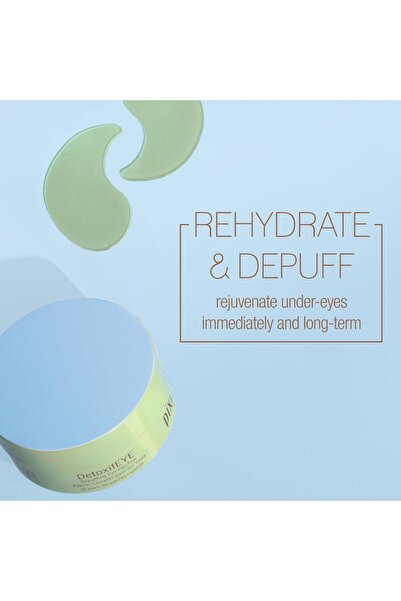 pixi DetoxifEYE Depuffing Hydrogel Under-Eye Patches with Cucumber, Hyaluronic Acid & Caffeine, 30 pairs