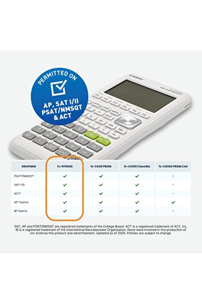Casio آلة حاسبة رسومية fx-9750GIII مع بايثون وشاشة عرض الكتب المدرسية الطبيعية