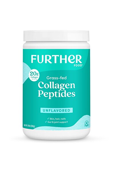 Further Food مسحوق ببتيدات الكولاجين غير المنكه من أبقار تتغذى على العشب، 9.8...