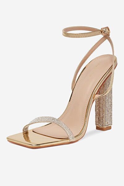 DeeZee Γυναικεία Σανδάλια σε κούμπωμα σε χρυσό κούμπωμα 36