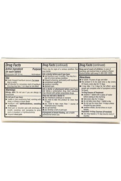 Ohm Omeprazole 20mg, 42 Delayed-Release Tablets for Frequent Heartburn