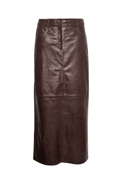 Gestuz Γυναικεία Δερμάτινη Φούστα 10908393 Καφέ