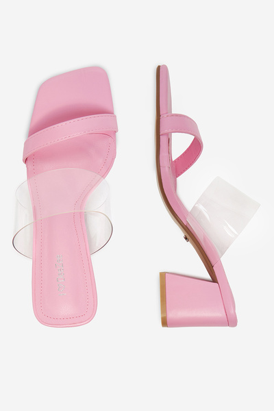 DeeZee Γυναικείες σαγιονάρες σε ροζ μπλουζάκι, σε ίσια γραμμή, σε ίσια γραμμή, 38 τεμάχια