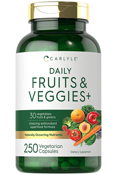 Carlyle مكمل غذائي من الفواكه والخضراوات | 30 نوعًا من الأطعمة الخارقة | 250 ...