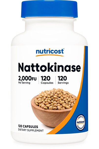 Nutricost ناتوكيناز 2000FU، 120 كبسولة - خالية من الغلوتين، غير معدلة وراثيًا...