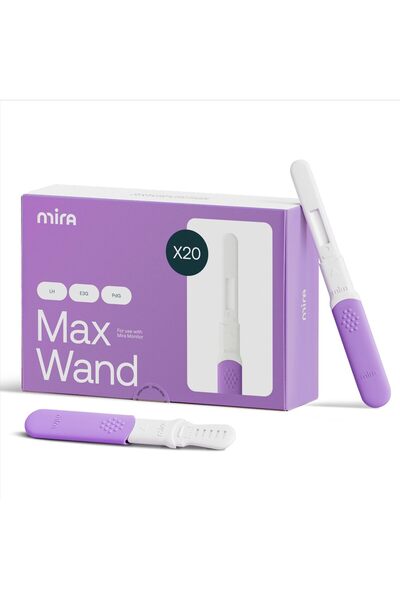 Mira شرائط اختبار الإباضة Fertility MAX: 20 شريطًا لاختبار PdG وLH وE3G