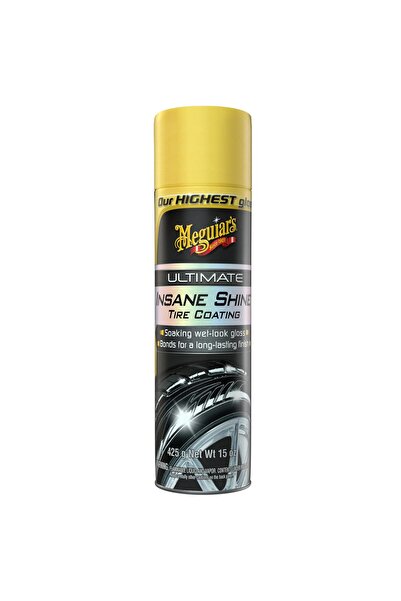 Meguiar's Consumer Ultimate Insane Shine Tire Coating for a Lasting Wet-Look, 15 Oz Aerosol