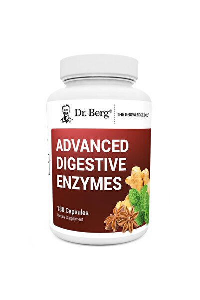 Dr. Berg Nutritionals إنزيمات هضمية متقدمة من دكتور بيرج مع خل التفاح - ١٨٠ كبسولة
