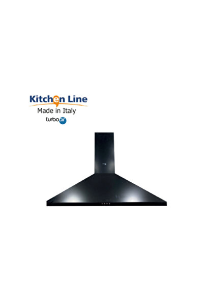 POMPEI شفاط مدخنة 60 أو 90 سم خط المطبخ - أسود