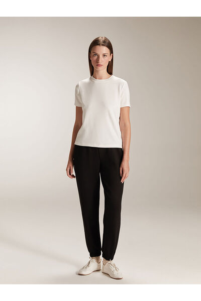 LC Waikiki Ecru Crew Neck Women's T-Shirt