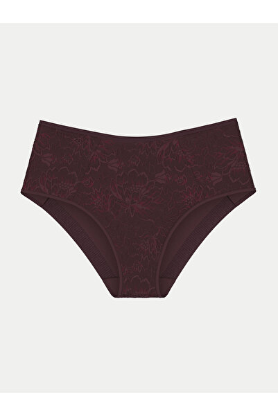 Triumph Γυναικεία Κλασικά Σλιπ με Ψηλή Μέση 10216997 Μπορντό