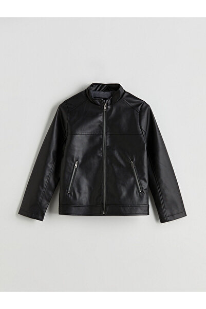 LC Waikiki LCW Kids Leather Look Boy's Coat