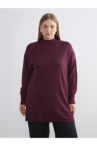 LC Waikiki Artı New Season Stand Collar Women's Knitwear Tunic