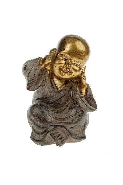 OEM Decorațiune de masă etnică ceramică „Călugărul nu aude” 16 cm