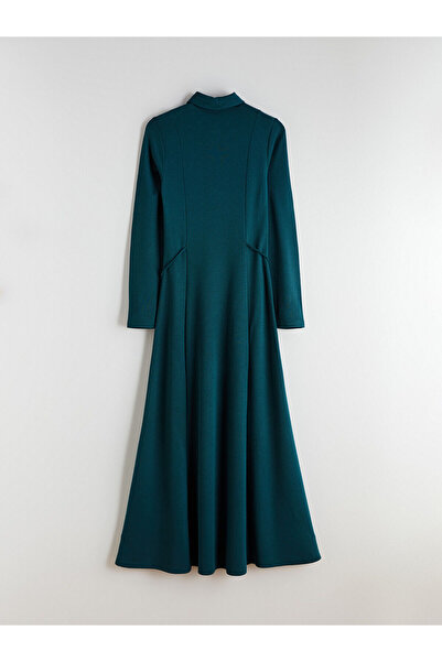 LC Waikiki Gömlek Yaka Bağlama Detaylı Elbise