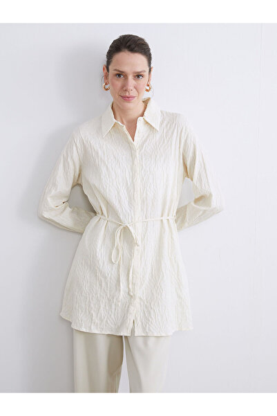 LC Waikiki Tunica cămașă texturată pentru femei (W5)