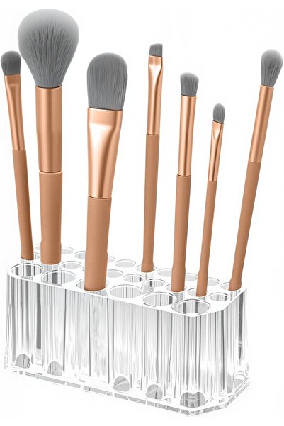 Hope منظم أحمر الشفاه ذو 26 فتحة، حامل ملمع شفاه أكريليك، منظم ملمع شفاه لفرش...