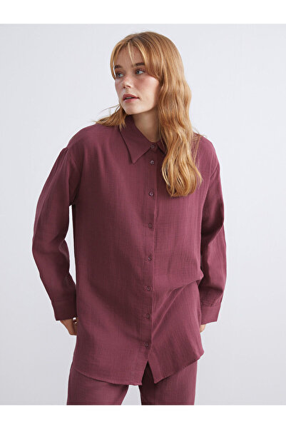 LC Waikiki Cămașă-tunică de damă din muselină Peak New Season, cu croială lejeră