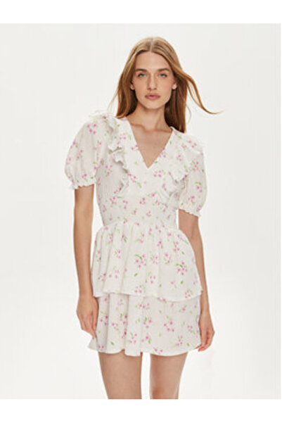 Gina Tricot Γυναικείο Καλοκαιρινό Φόρεμα 22230 Εκρού