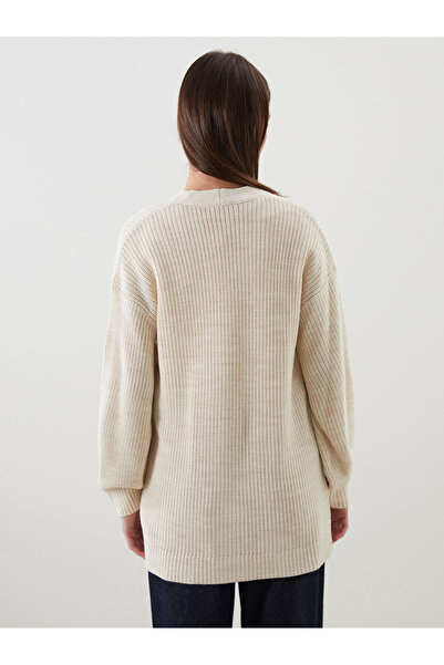 LC Waikiki New Season V-Neck Women's Knitwear Cardigan