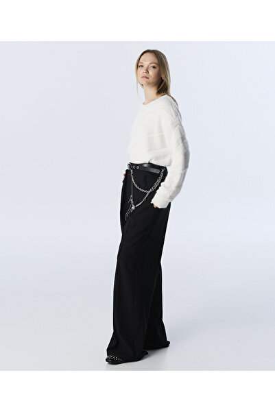Twist ZİNCİR AKSESUARLI WIDE LEG FİT PANTOLON