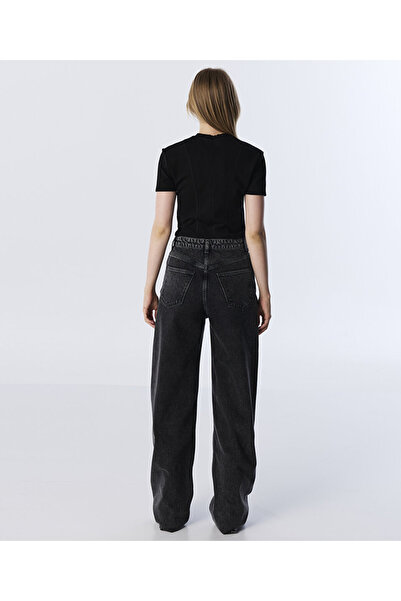 Twist Visual Printed Wide Leg Jean Pants