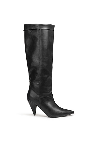 Twist SİVRİ TOPUKLU DERİ GÖRÜNÜMLÜ ÇİZME