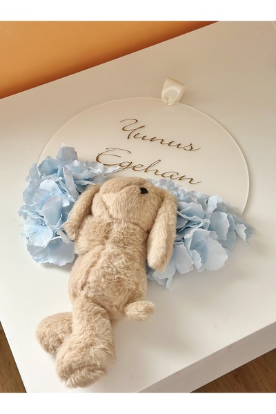 lookatelier Kişiye Özel Tavşanlı Tasarım Pleksi Kapı Süsü