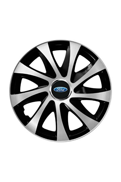 Autohelix MSA Set de 4 capace de jantă Drift extra argintii și negre R14 comp...