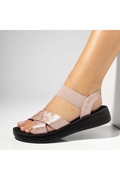 Modlet.ro Women's pink printed sandals MOD13394